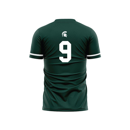 Michigan State - NCAA Men's Soccer : Andrew Darakdjian - Green Soccer Jersey-1
