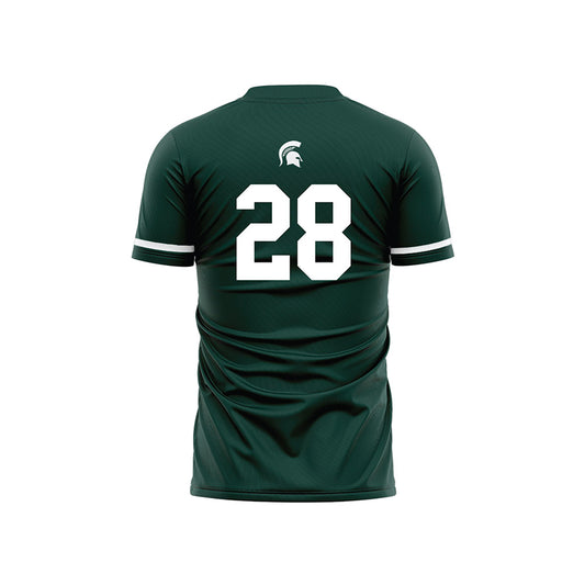 Michigan State - NCAA Women's Soccer : Renee Watson - Green Soccer Jersey-0