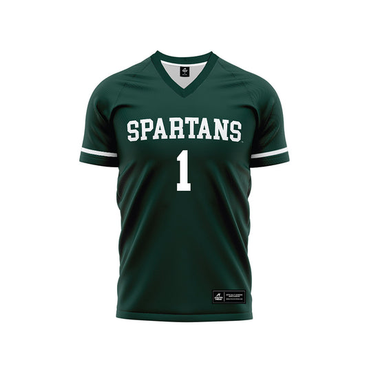 Michigan State - NCAA Men's Soccer : Jake Grekowicz - Green Soccer Jersey-0