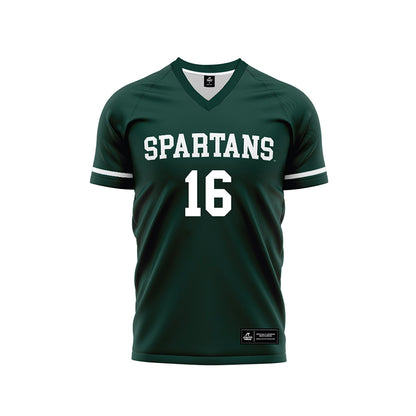 Michigan State - NCAA Men's Soccer : Colin Arce - Green Soccer Jersey