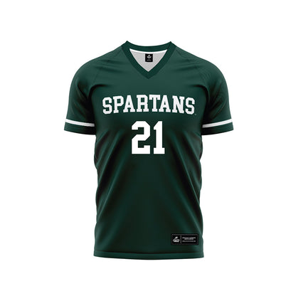 Michigan State - NCAA Women's Soccer : Eden Bretzer - Green Soccer Jersey-0