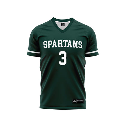 Michigan State - NCAA Women's Soccer : Mekenzie Rogers - Green Soccer Jersey-0
