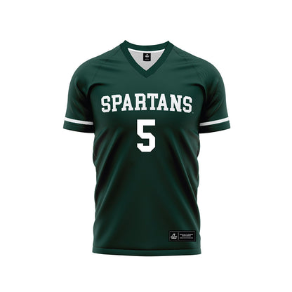 Michigan State - NCAA Men's Soccer : Brandon Munson - Green Soccer Jersey-0