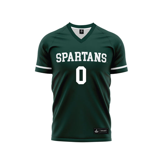 Michigan State - NCAA Women's Soccer : Noelle Henning - Green Soccer Jersey-0