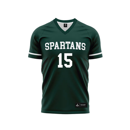 Michigan State - NCAA Women's Soccer : Julia Belli - Green Soccer Jersey-0