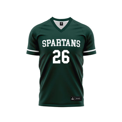 Michigan State - NCAA Women's Soccer : Mimi Hallier - Green Soccer Jersey-0