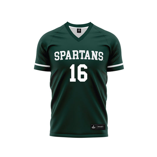 Michigan State - NCAA Women's Soccer : Kaleigh Mcpherson - Green Soccer Jersey-0