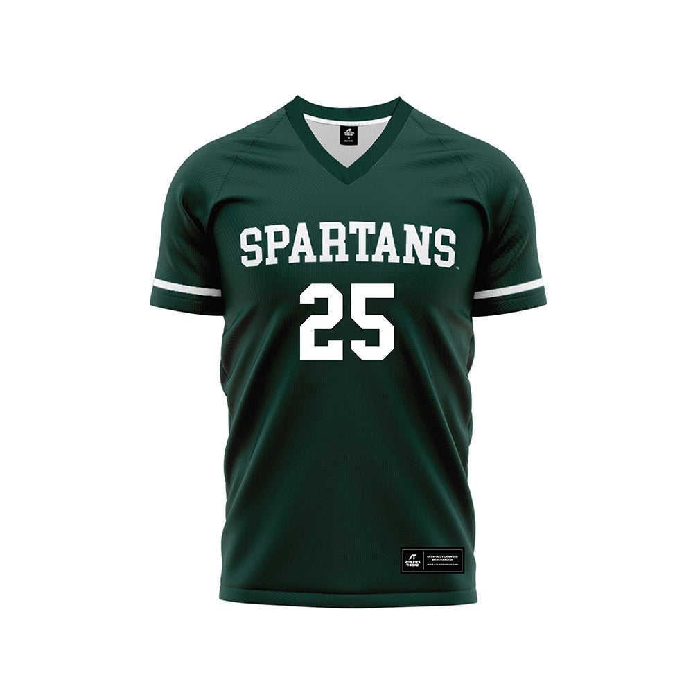 Michigan State - NCAA Men's Soccer : Jackson Lusky - Green Soccer Jersey-0