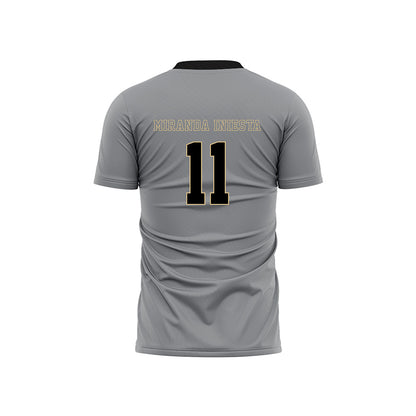 Wake Forest - NCAA Men's Soccer : Marcos Miranda Iniesta - Pattern Black Soccer Jersey-1