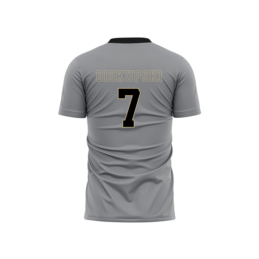 Wake Forest - NCAA Men's Soccer : Philip Biskupski - Pattern Black Soccer Jersey-1