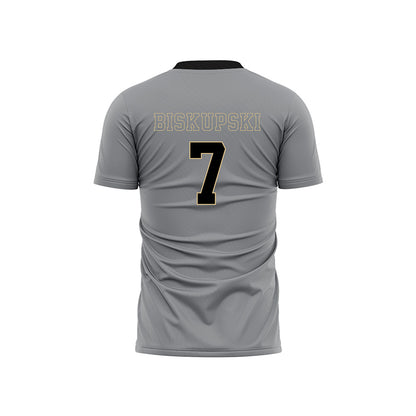 Wake Forest - NCAA Men's Soccer : Philip Biskupski - Pattern Black Soccer Jersey-1