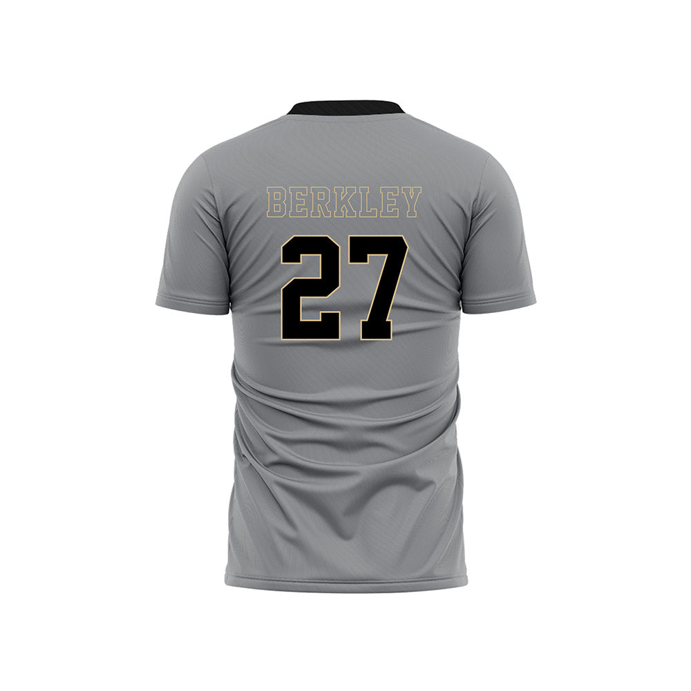 Wake Forest - NCAA Men's Soccer : Copeland Berkley - Pattern Black Soccer Jersey-1