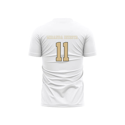 Wake Forest - NCAA Men's Soccer : Marcos Miranda Iniesta - Pattern White Soccer Jersey-1