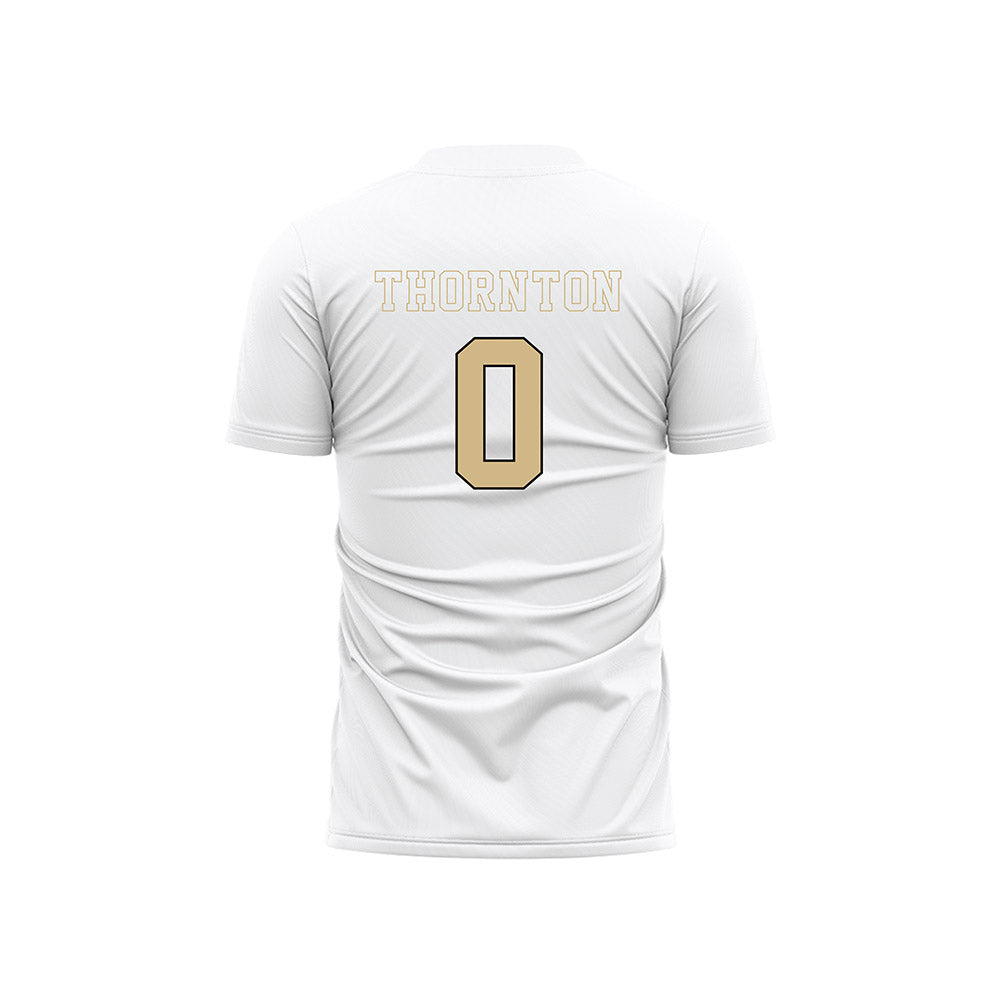 Wake Forest - NCAA Women's Soccer : Lizzie Thornton - Pattern White Soccer Jersey-1
