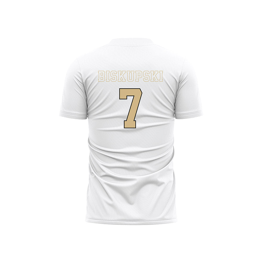 Wake Forest - NCAA Men's Soccer : Philip Biskupski - Pattern White Soccer Jersey-1
