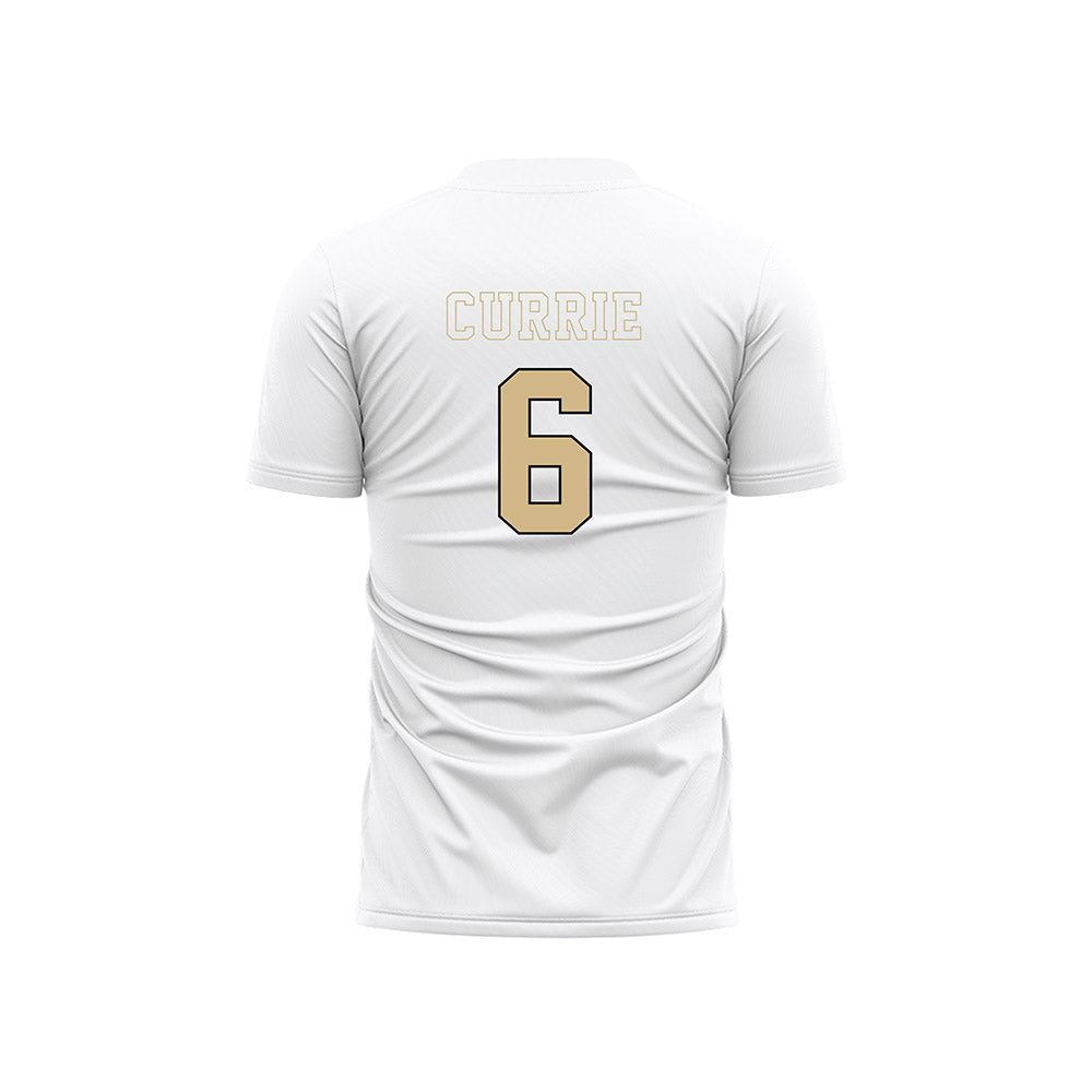 Wake Forest - NCAA Men's Soccer : Lorenze Currie - Pattern White Soccer Jersey-1