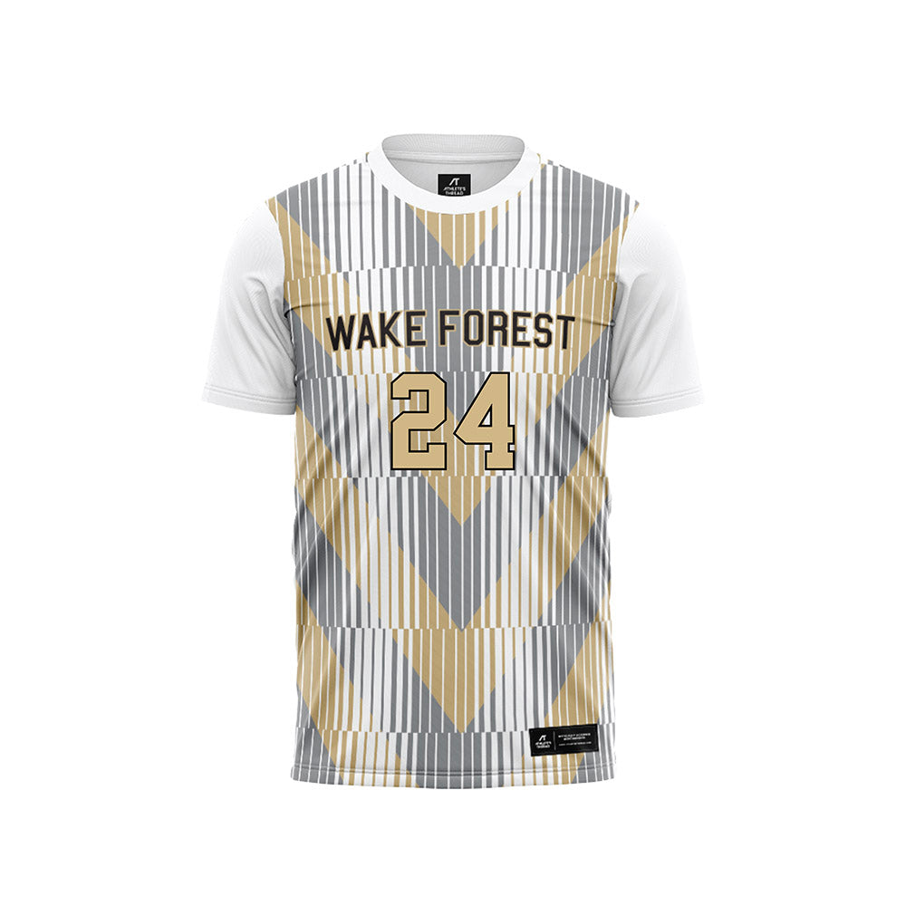 Wake Forest - NCAA Women's Soccer : Ava Reddy - Pattern White Soccer Jersey-0