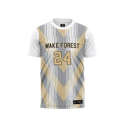 Wake Forest - NCAA Women's Soccer : Ava Reddy - Pattern White Soccer Jersey-0