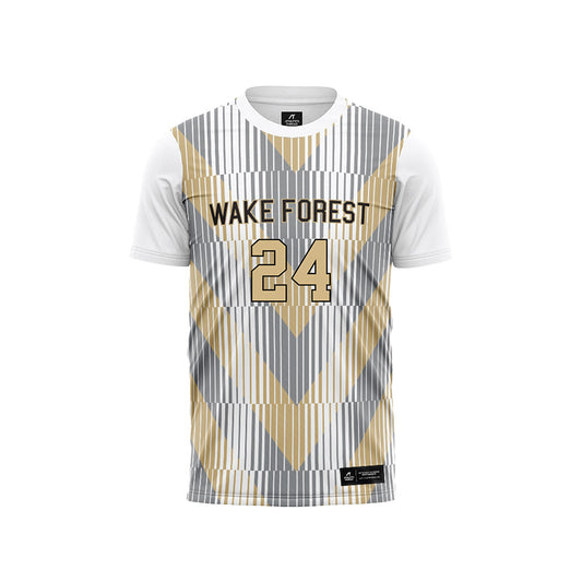 Wake Forest - NCAA Women's Soccer : Ava Reddy - Pattern White Soccer Jersey-0