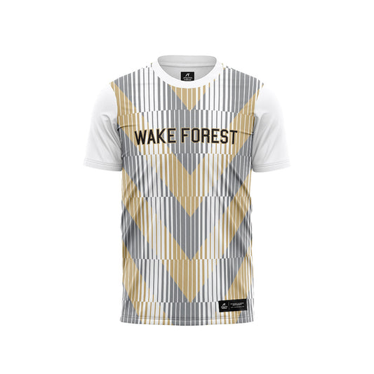 Wake Forest - NCAA Men's Soccer : Graham Syrett - Pattern White Soccer Jersey-0