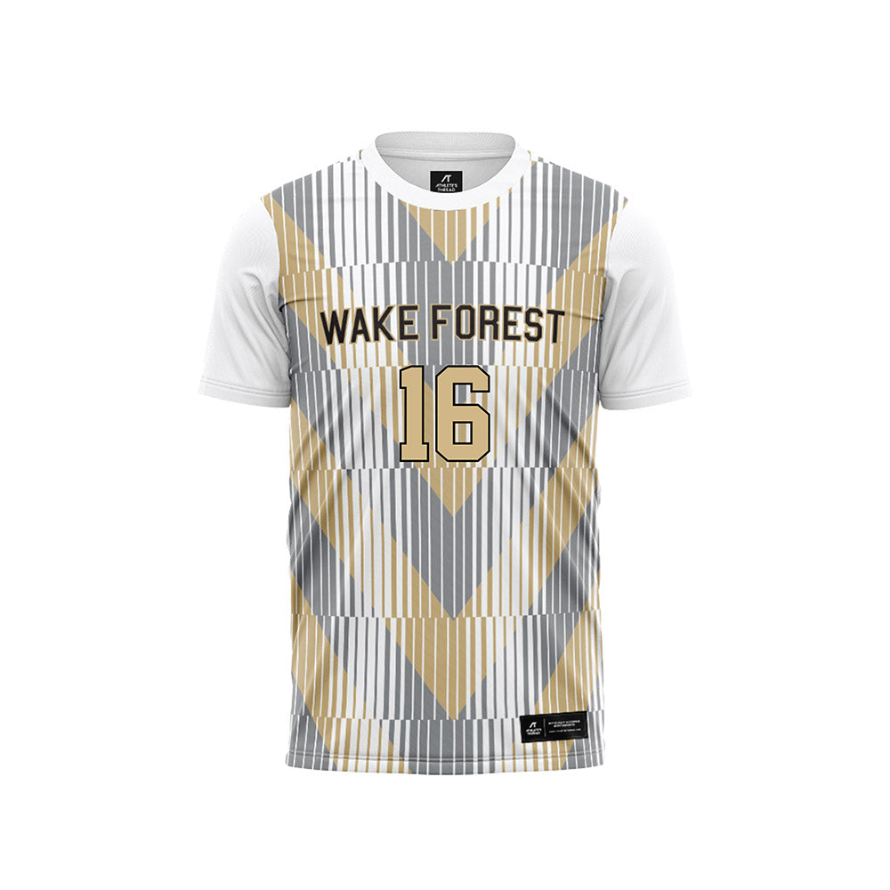 Wake Forest - NCAA Men's Soccer : Joel Torbic - Pattern White Soccer Jersey