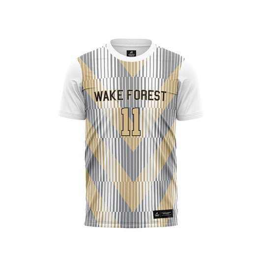 Wake Forest - NCAA Men's Soccer : Marcos Miranda Iniesta - Pattern White Soccer Jersey-0