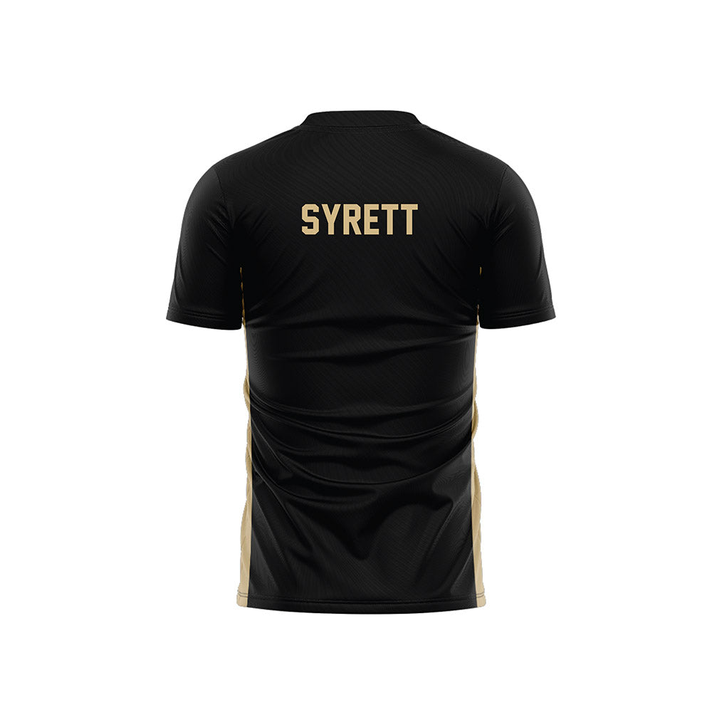 Wake Forest - NCAA Men's Soccer : Graham Syrett - Black Soccer Jersey-1