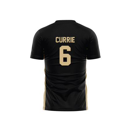 Wake Forest - NCAA Men's Soccer : Lorenze Currie - Black Soccer Jersey-1