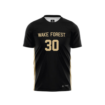 Wake Forest - NCAA Men's Soccer : Owen Barnett - Black Soccer Jersey-0