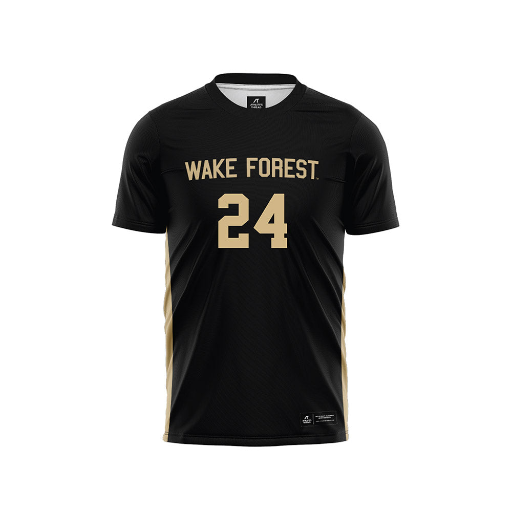 Wake Forest - NCAA Women's Soccer : Ava Reddy - Black Soccer Jersey-0