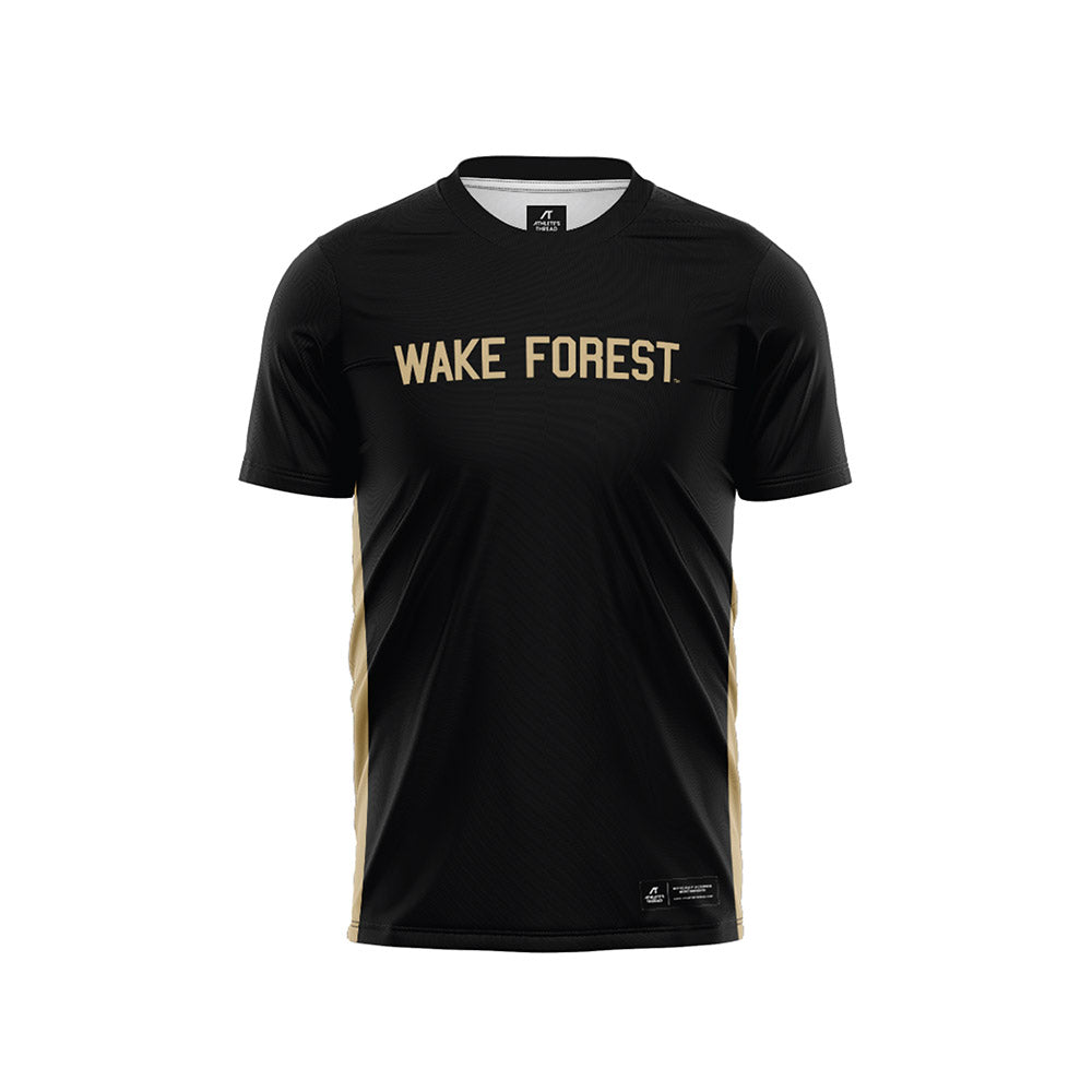 Wake Forest - NCAA Men's Soccer : Graham Syrett - Black Soccer Jersey-0