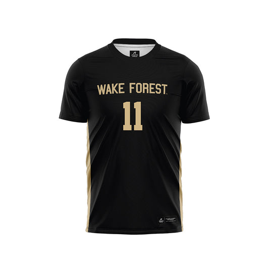 Wake Forest - NCAA Women's Soccer : Taylor Maxwell - Black Soccer Jersey-0