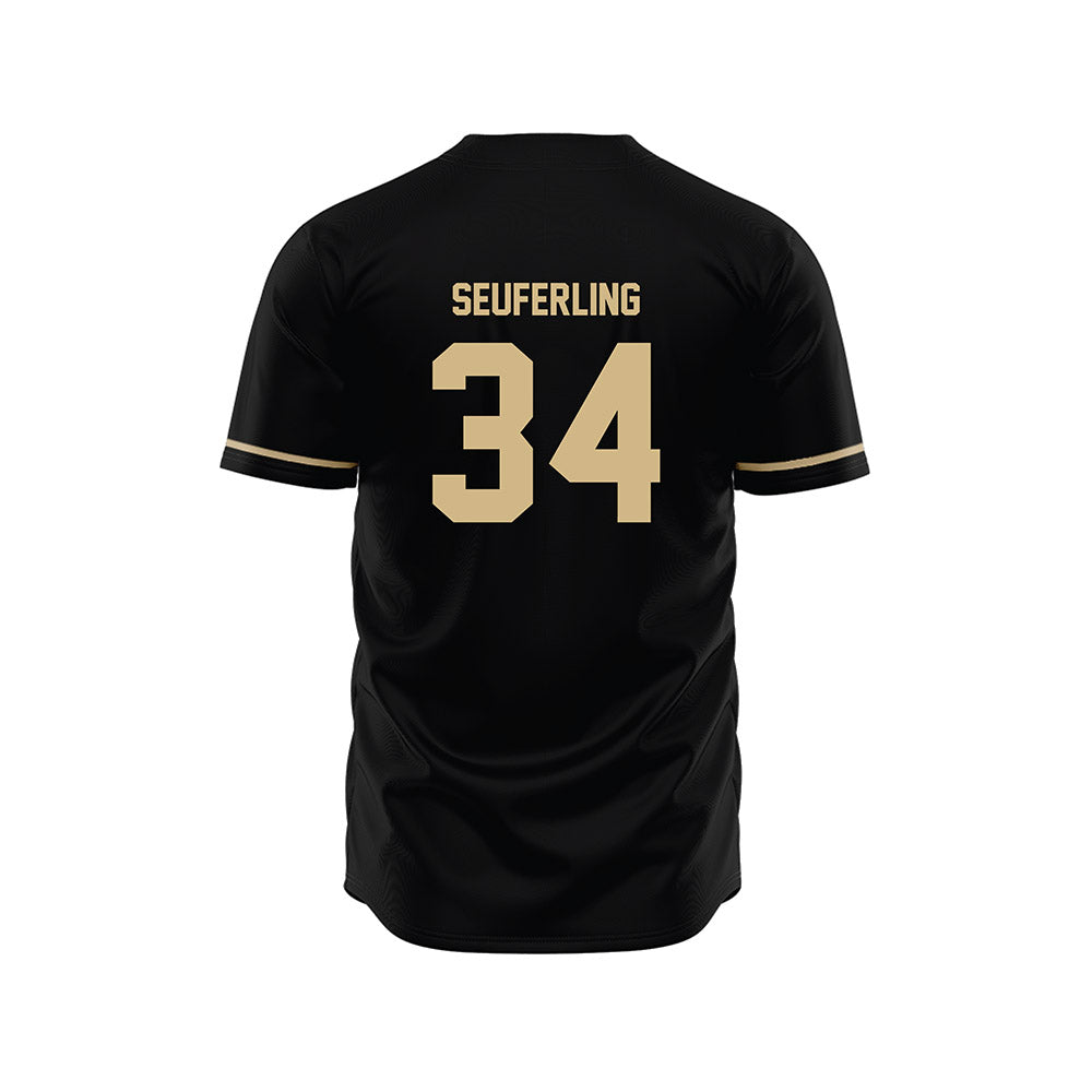 Wake Forest - NCAA Baseball : Grayden Seuferling - Black Jersey-1