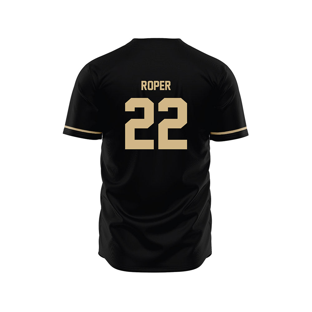 Wake Forest - NCAA Baseball : Jackson Roper - Black Jersey-1