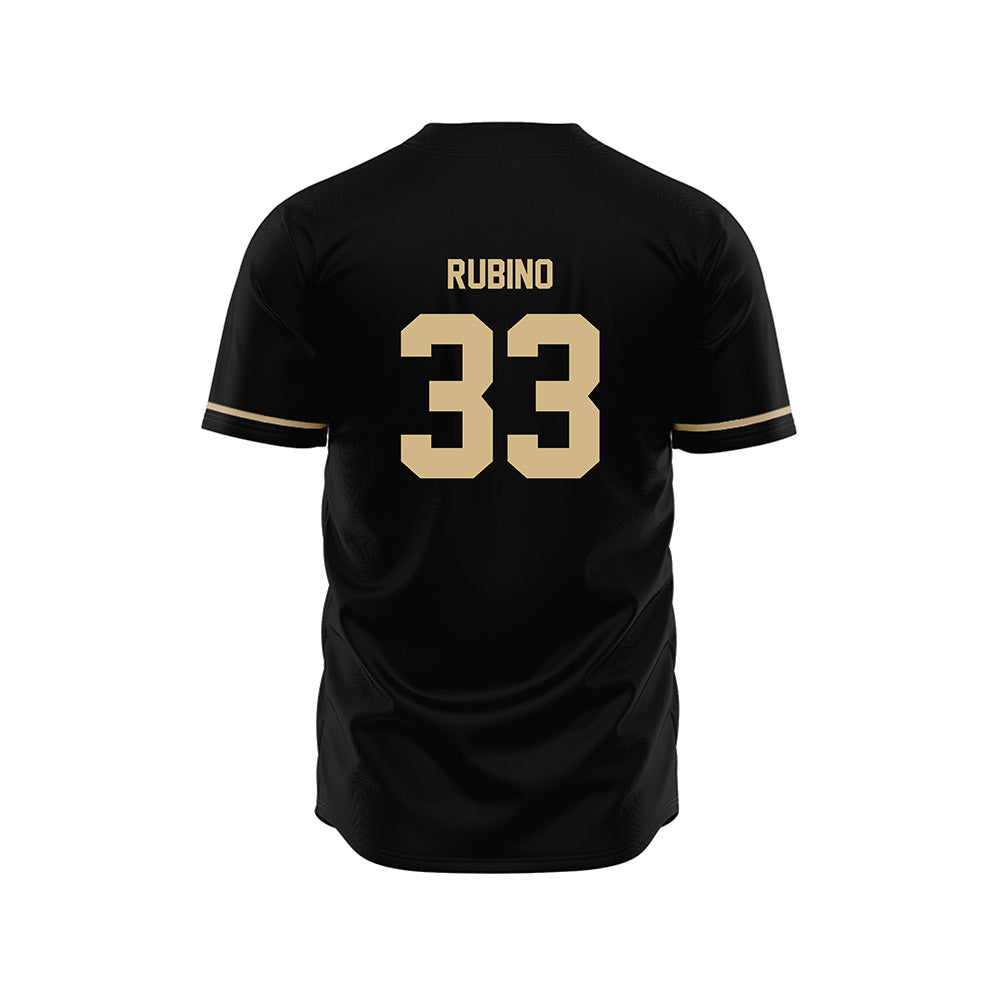 Wake Forest - NCAA Baseball : Nick Rubino - Black Jersey-1