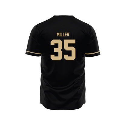 Wake Forest - NCAA Baseball : Griffin Miller - Black Jersey-1