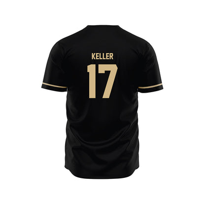 Wake Forest - NCAA Baseball : Ethan Keller - Black Jersey-1
