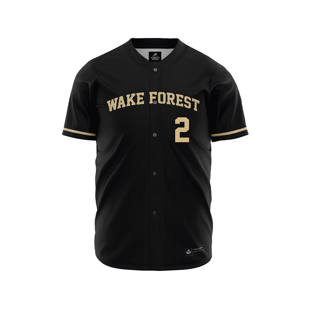 Wake Forest - NCAA Baseball : Logan D'Amico - Black Jersey-0