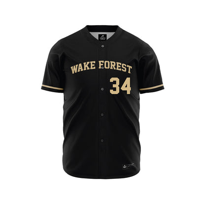 Wake Forest - NCAA Baseball : Grayden Seuferling - Black Jersey-0