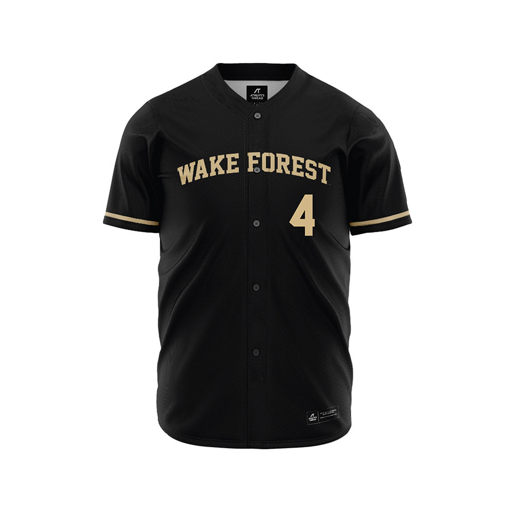Wake Forest - NCAA Baseball : Blake Morningstar - Black Jersey-0
