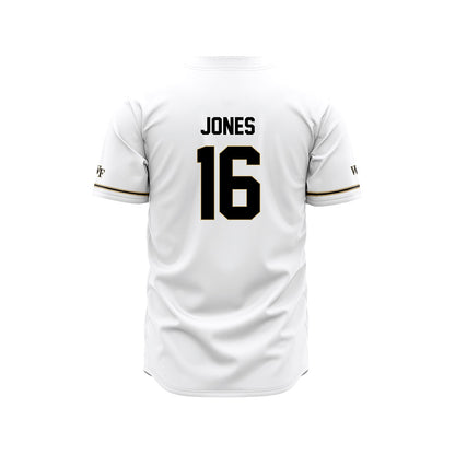 Wake Forest - NCAA Baseball : Evan Jones - White Jersey-1