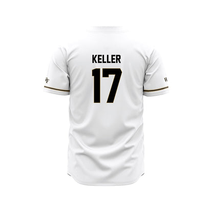 Wake Forest - NCAA Baseball : Ethan Keller - White Jersey-1