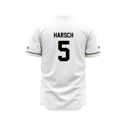 Wake Forest - NCAA Baseball : Marcelo Harsch - White Jersey-1