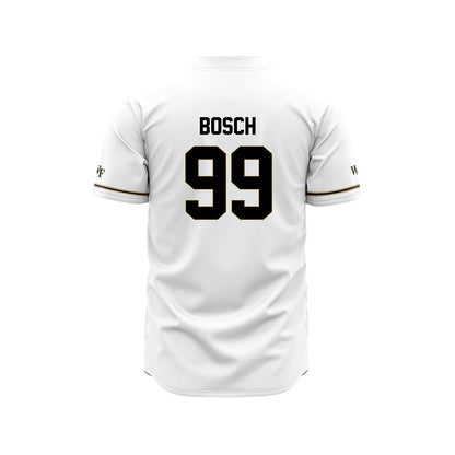 Wake Forest - NCAA Baseball : Ryan Bosch - White Jersey-1