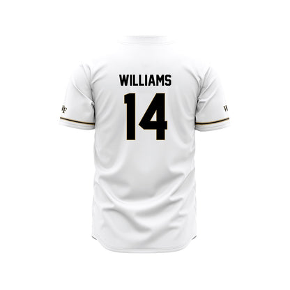 Wake Forest - NCAA Baseball : Javar Williams - White Jersey-1