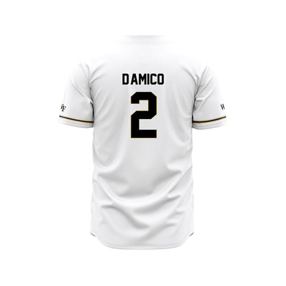 Wake Forest - NCAA Baseball : Logan D'Amico - White Jersey-1