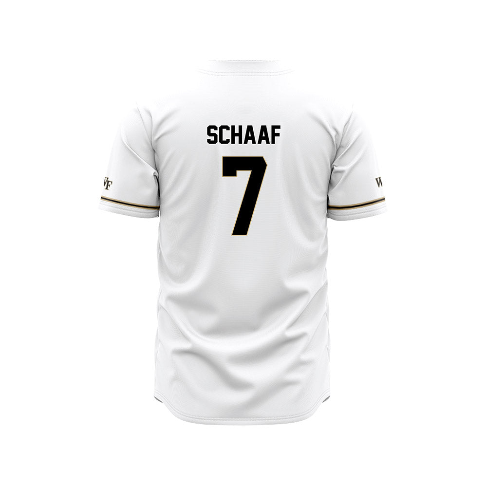 Wake Forest - NCAA Baseball : Blake Schaaf - White Jersey-1