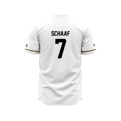 Wake Forest - NCAA Baseball : Blake Schaaf - White Jersey-1