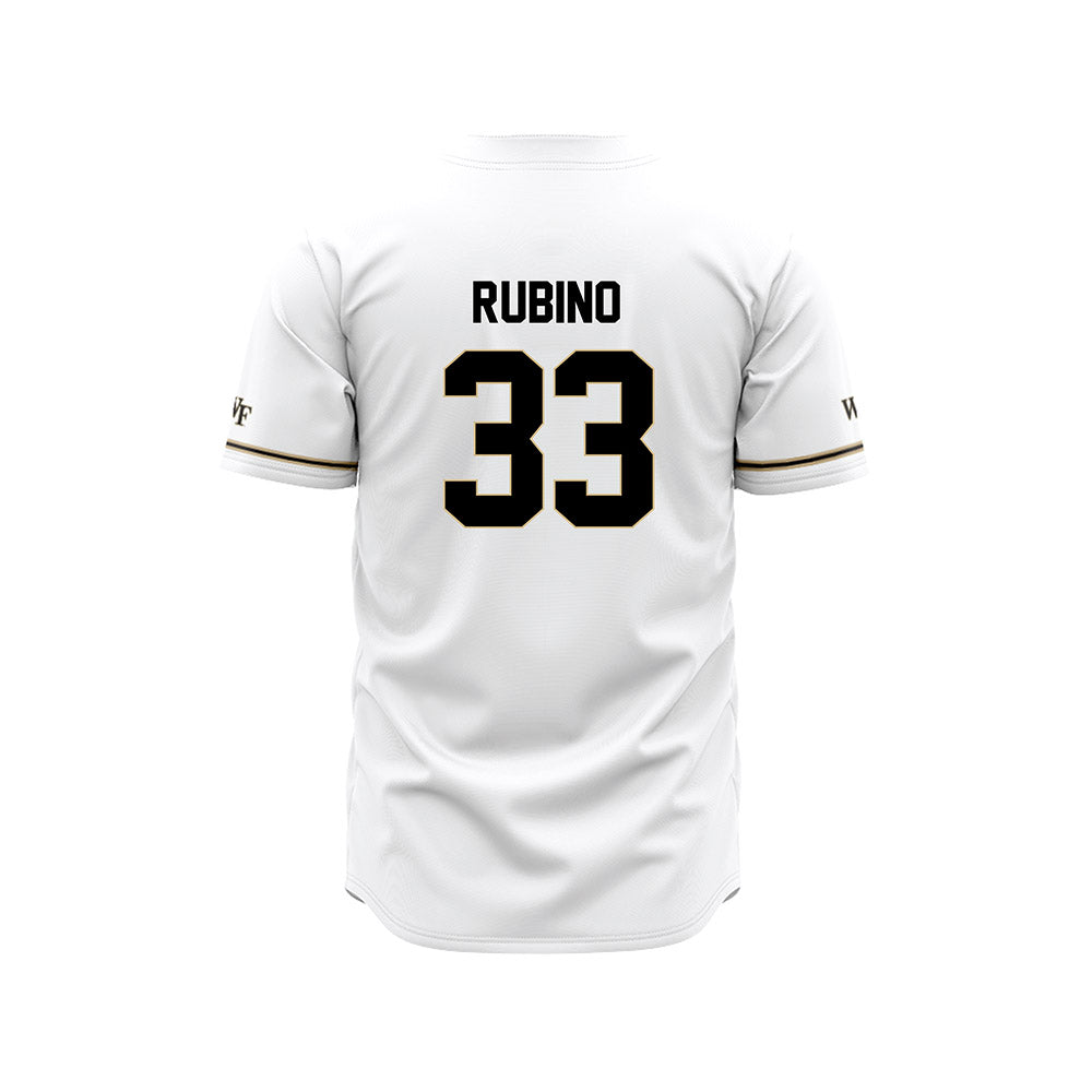 Wake Forest - NCAA Baseball : Nick Rubino - White Jersey-1