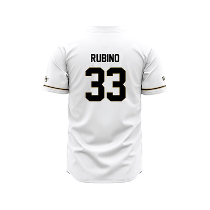Wake Forest - NCAA Baseball : Nick Rubino - White Jersey-1